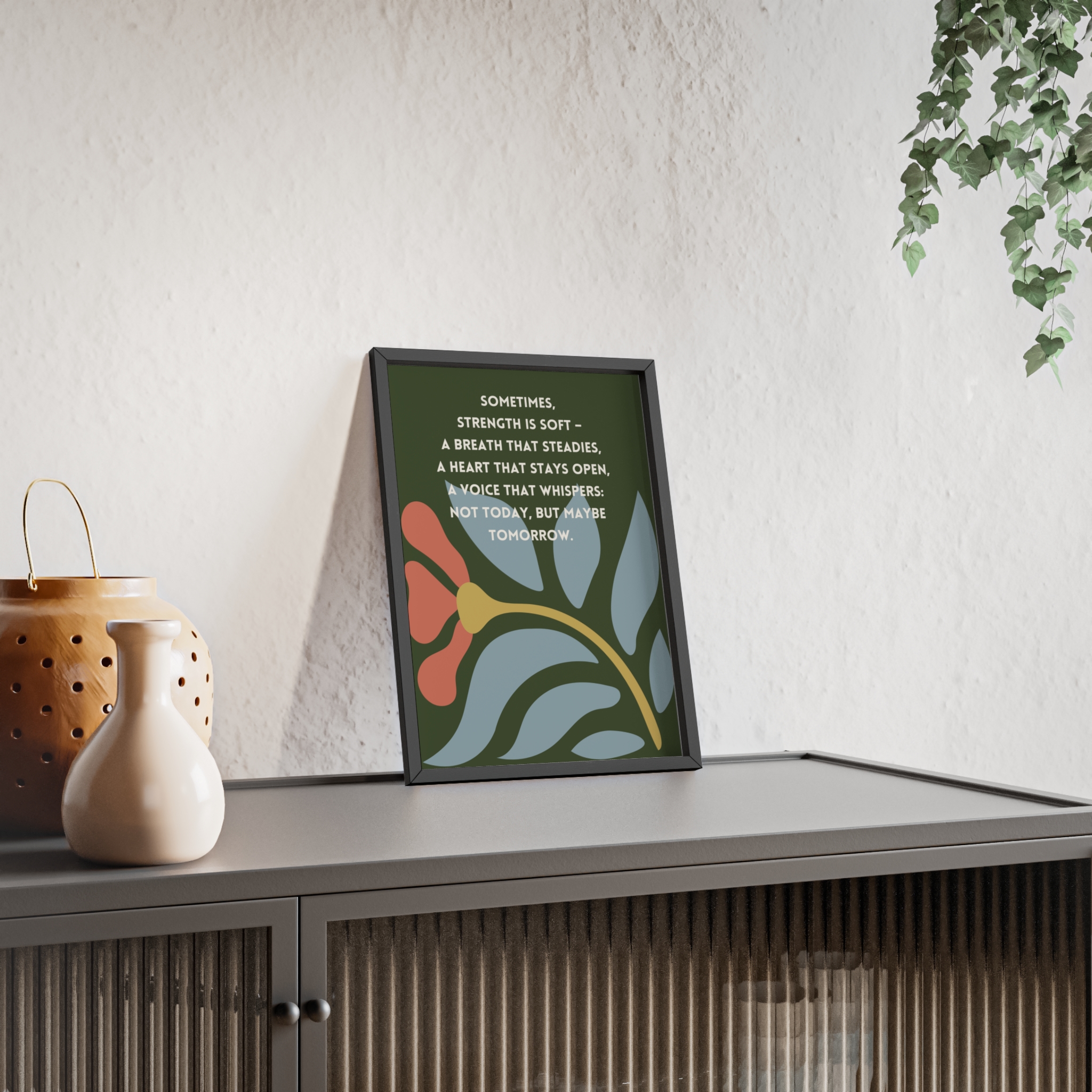 Poster Serie Inspirerende Prints met Houten Lijst "Not Today, But Maybe Tomorrow" - Afbeelding 3