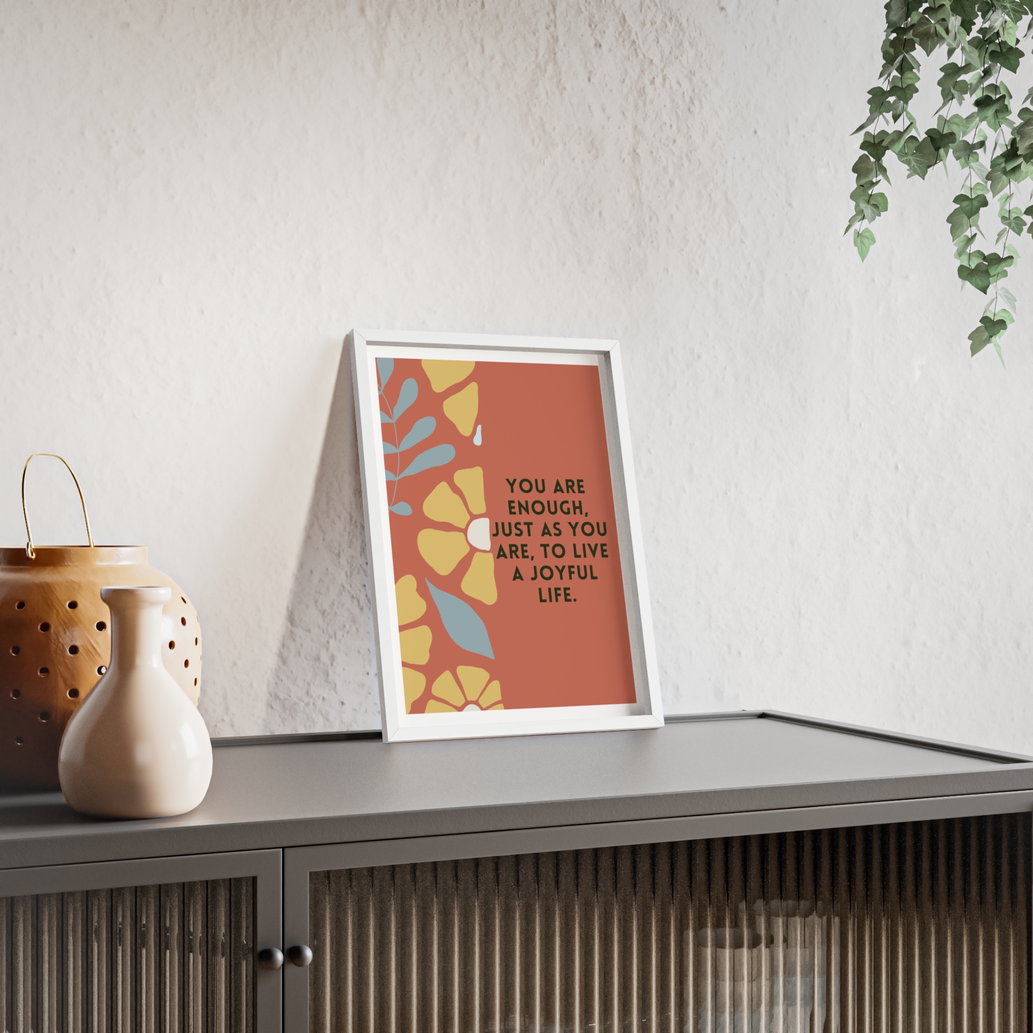 Poster Serie Inspirerende Prints met Houten Lijst "You Are Enough" - Afbeelding 23